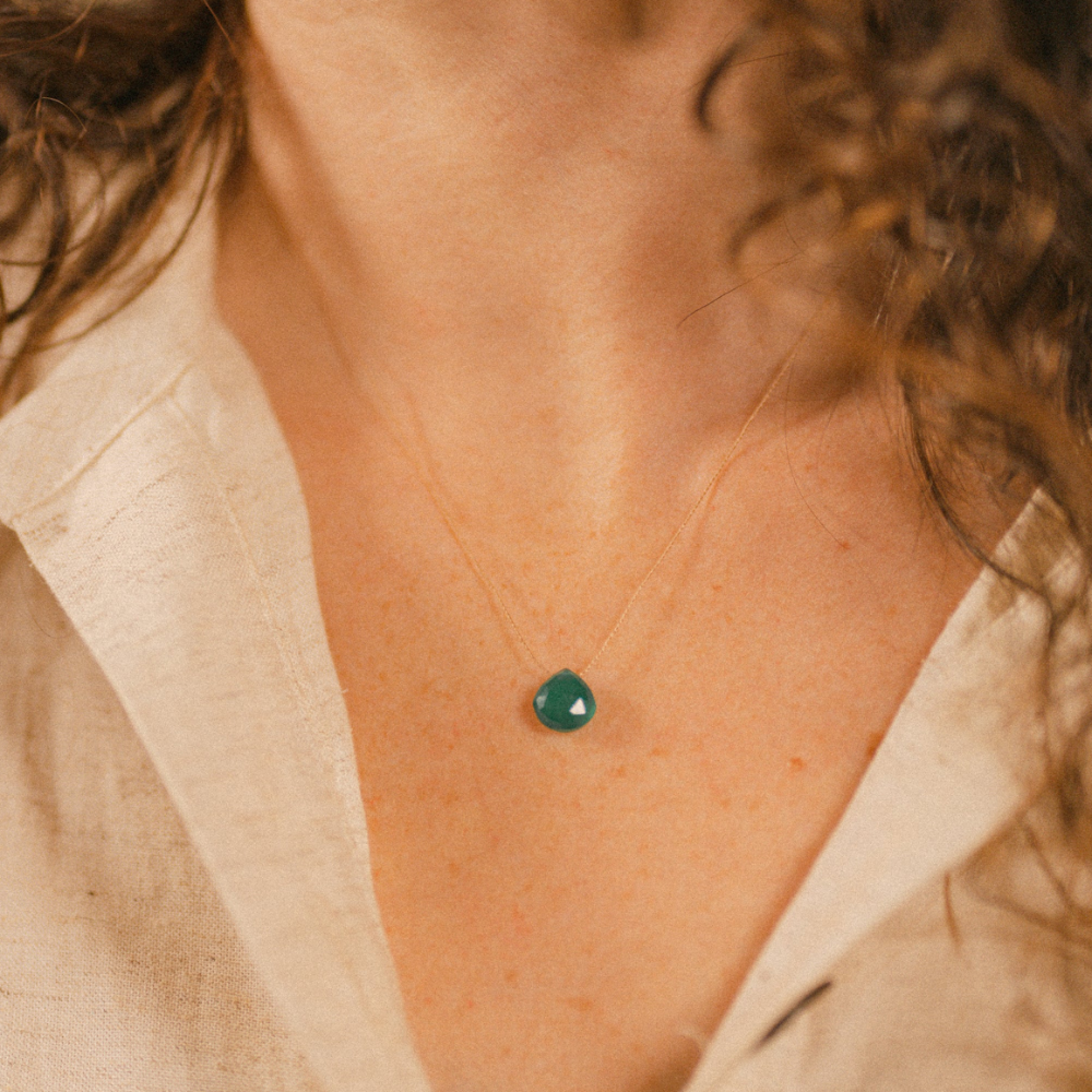 Wanderlust Green Onyx Necklace