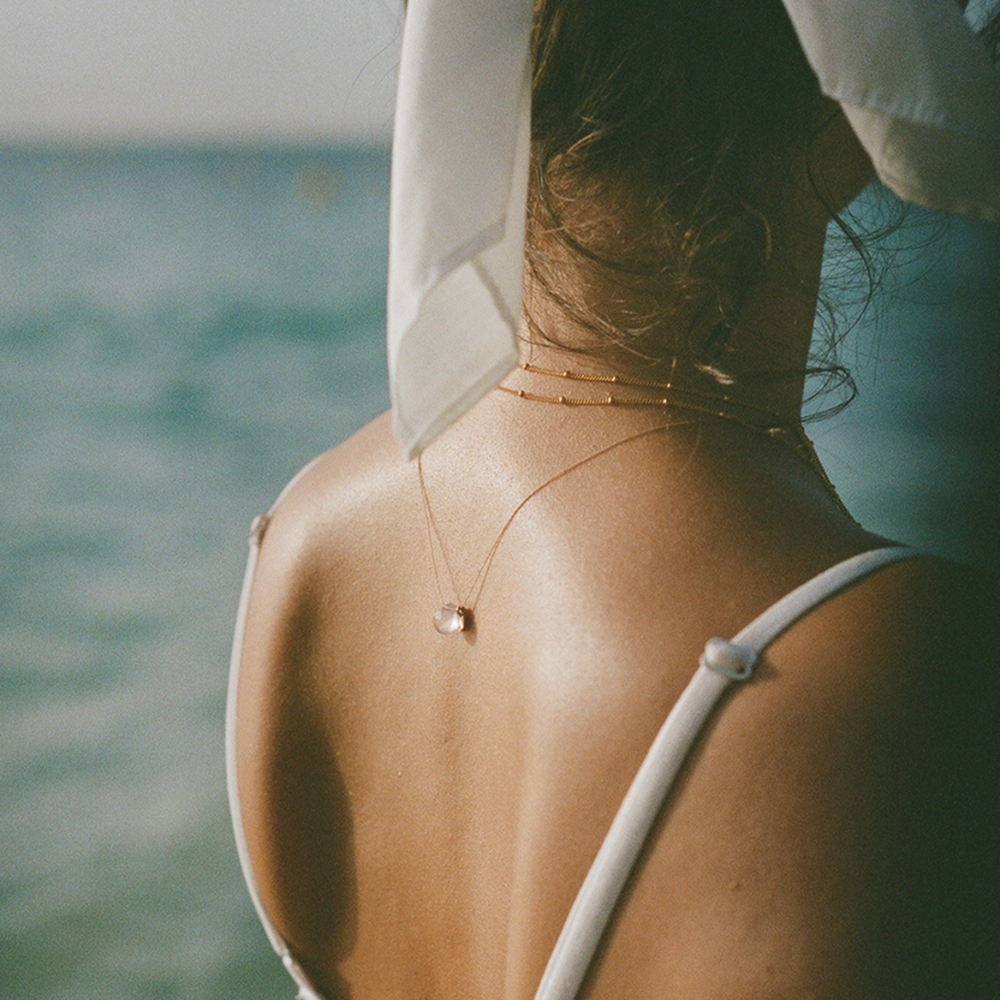 Wanderlust Rose Quartz Fine cord Necklace