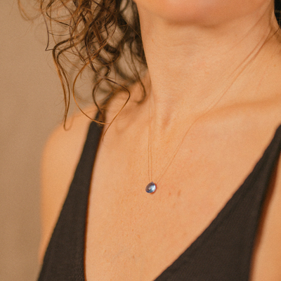 Wanderlust Blue Quartz Necklace