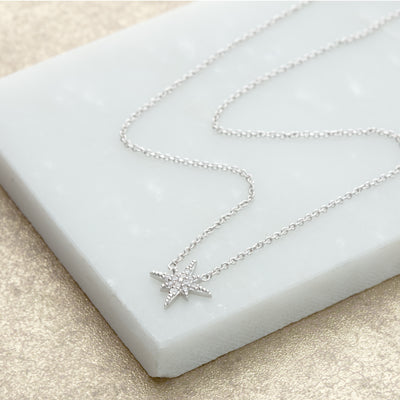 Silver Starburst Necklace