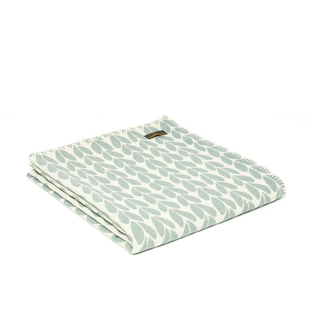 Cosy Cotton Throw - Duck Egg Sycamore