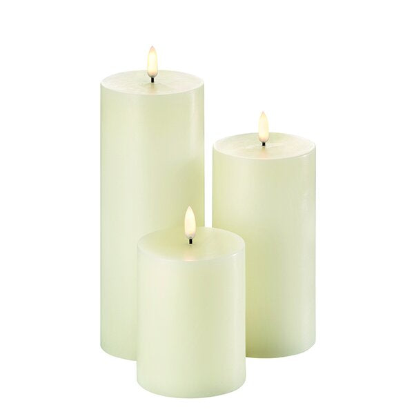 LED Flameless Wax Pillar Candles