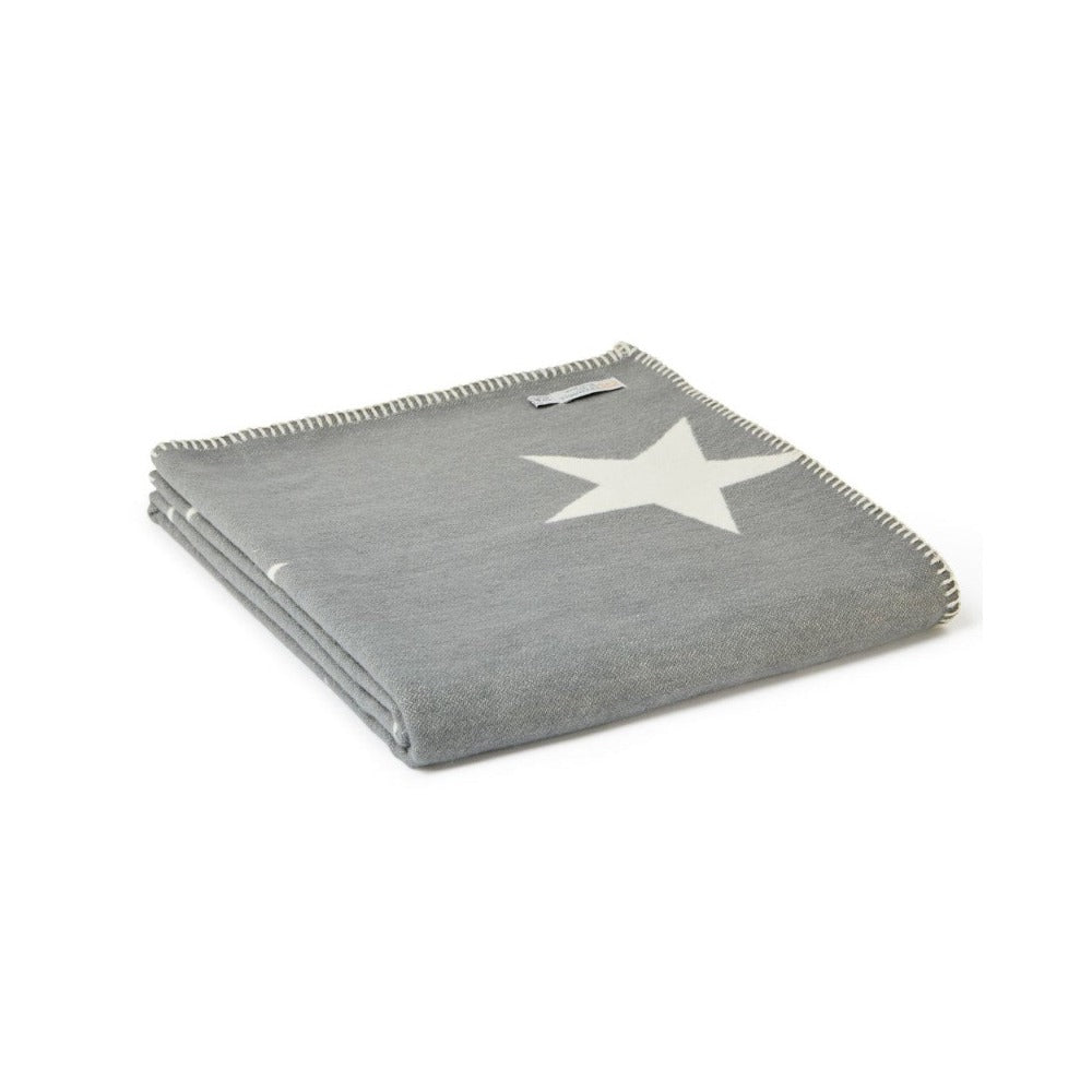 Cosy Cotton Grey Star Throw