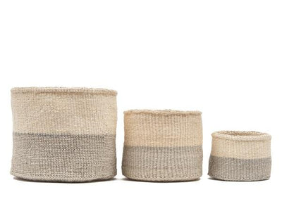 Grey/Ivory Storage Baskets.