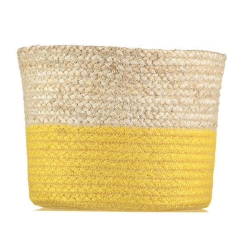 Jute Basket yellow