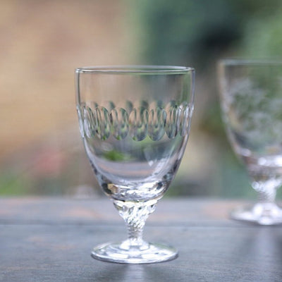 Crystal Bistro Wine Glasses Lens Design