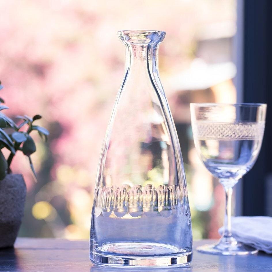 Lens Design Crystal Table Carafe