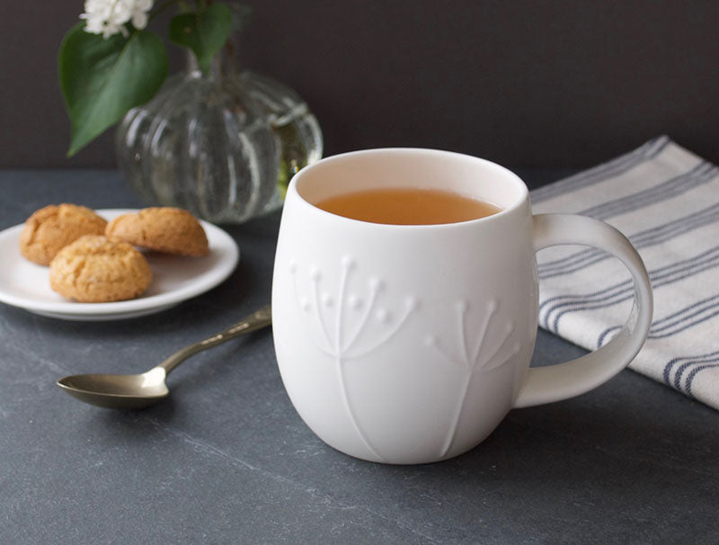 Repeat Repeat Plum Mug Sprig design