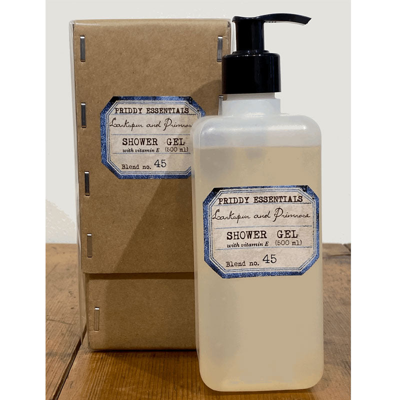 Priddy Shower Gel -Larkspur and Primrose.