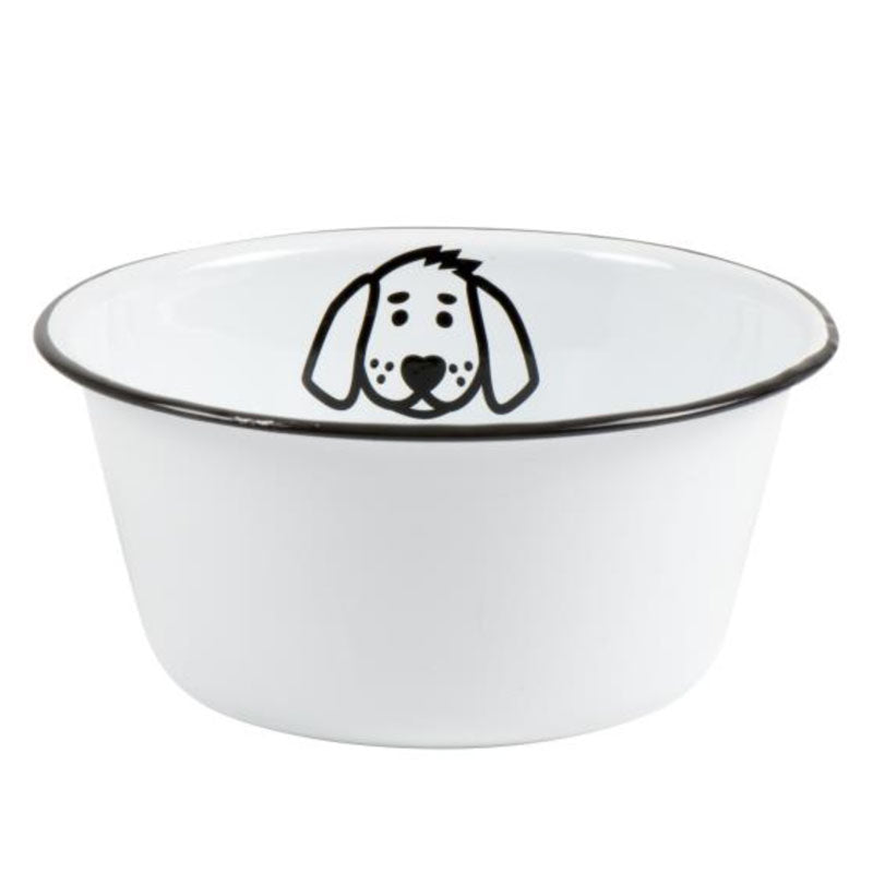 Small Enamel Dog Bowl